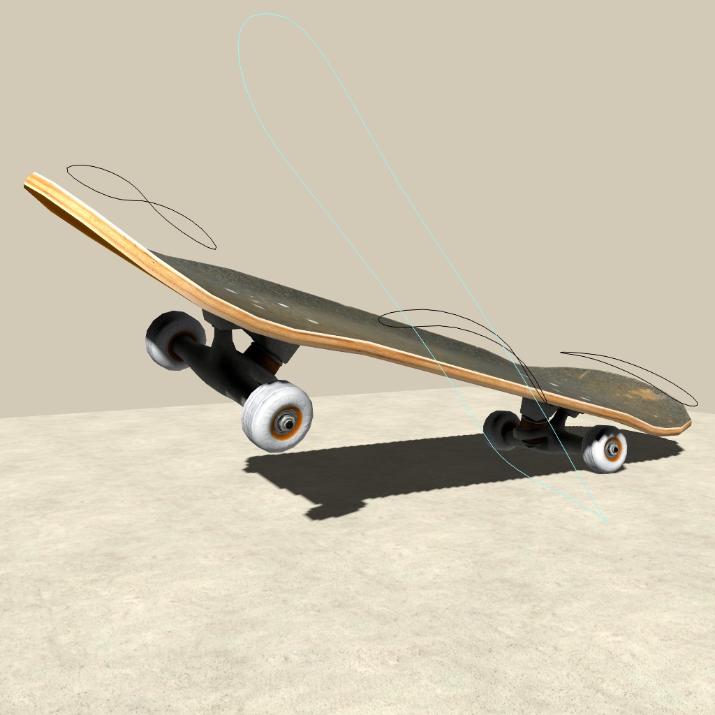 Fully rigged Skateboard preview image 2